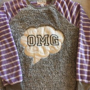 Fluffy fleece pajamas. Girls size 10